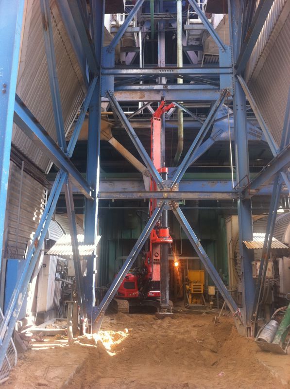 עבודה עם cf 3 תחנת כח רוטנברג 28 מטר קוטר 80 קידוח בנטונייט